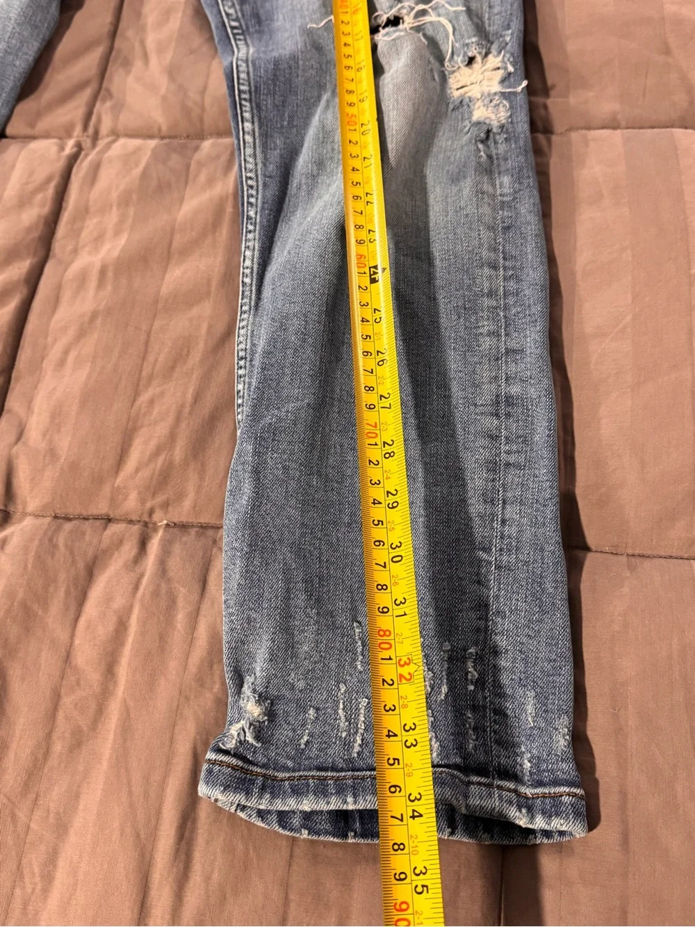 Women’s vintage Distressed Light Blue Denim Jeans